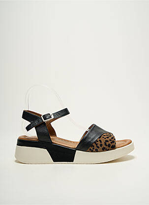 Sandales/nu pieds matière lisse talon de 4 à 6cm noir COCO ET ABRICOT femme