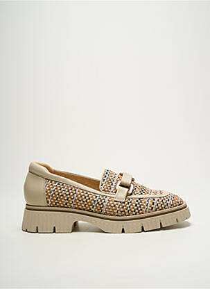 Mocassins matière lisse talon de 4 à 6cm beige SOFTWAVES femme