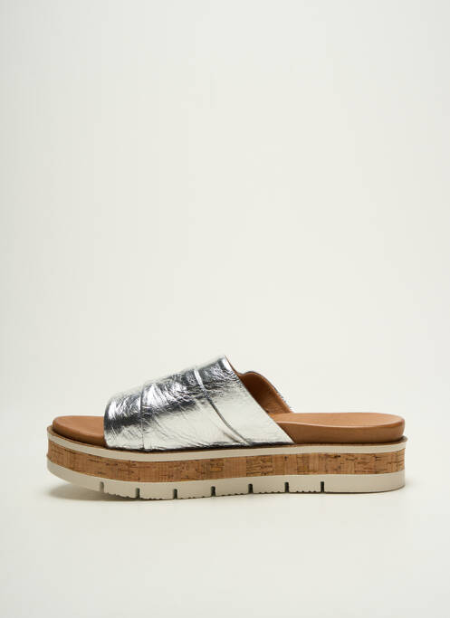Mules/Sabots argent COCO ET ABRICOT pour femme