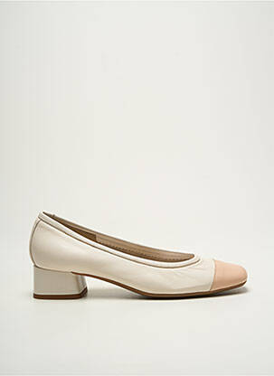 Ballerines carré talon plat jusqu'à 3cm beige REQINS femme