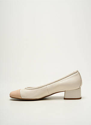 Ballerines carré talon plat jusqu'à 3cm beige REQINS femme