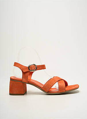 Sandales/nu pieds talon bottier talon de 4 à 6cm orange REQINS femme
