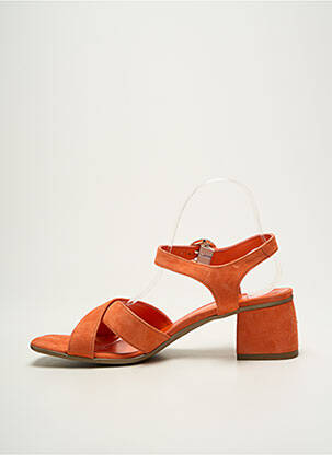Sandales/nu pieds talon bottier talon de 4 à 6cm orange REQINS femme