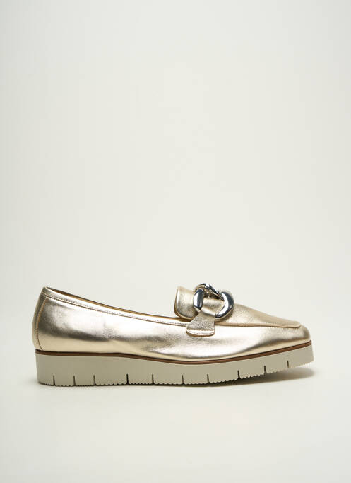 Mocassins matière lisse talon plat jusqu'à 3cm or REQINS femme