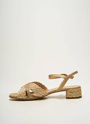 Sandales/nu pieds talon bottier talon de 4 à 6cm beige UNISA femme