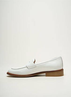 Mocassins type de semelle amortissante talon plat jusqu'à 3cm blanc MYMA femme
