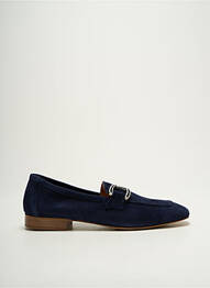 Mocassins nubuck talon plat jusqu'à 3cm bleu ROSEMETAL femme