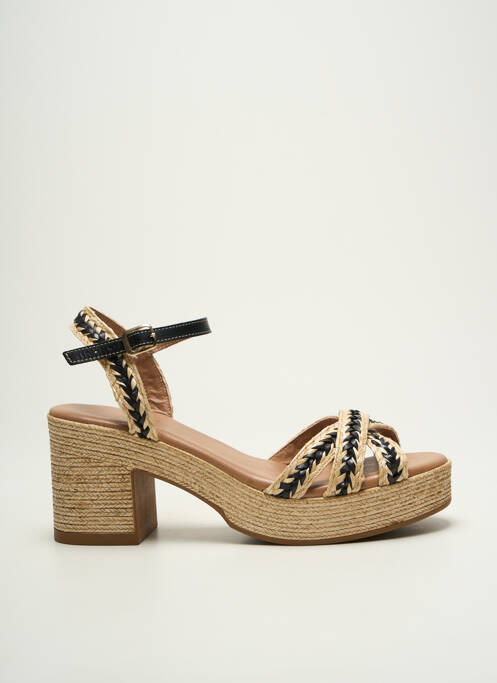 Sandales/Nu pieds noir COCO ET ABRICOT pour femme