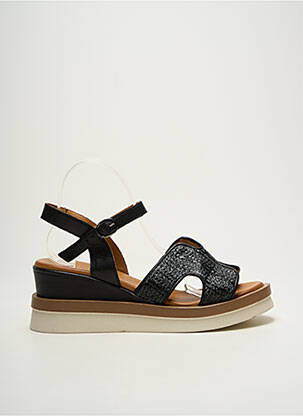 Sandales/nu pieds matière lisse talon de 4 à 6cm noir COCO ET ABRICOT femme
