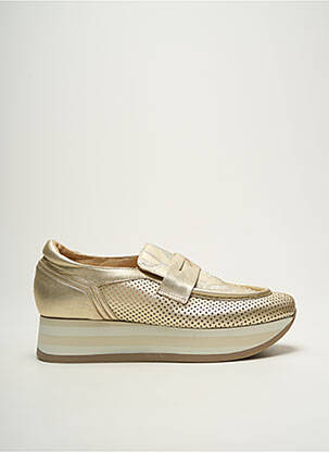 Slip ons matière lisse talon de 4 à 6cm or SOFTWAVES femme