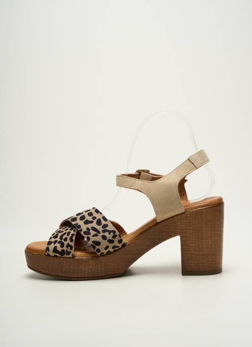 Sandales/Nu pieds beige COCO ET ABRICOT pour femme