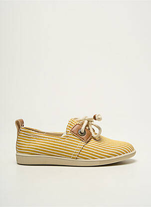 Baskets fermeture lacets bout rond jaune ARMISTICE fille