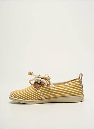 Baskets fermeture lacets bout rond jaune ARMISTICE fille