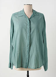 Chemisier coupe droite manches longues vert PAKO LITTO femme