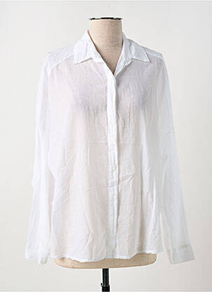 Chemisier coupe droite manches longues blanc PAKO LITTO femme