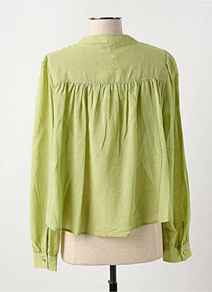 Blouse col rond manches longues vert SEE U SOON femme