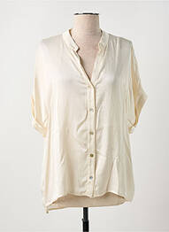 Chemisier manches courtes manches courtes beige PAKO LITTO femme