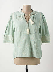 Blouse vert SEE U SOON pour femme seconde vue