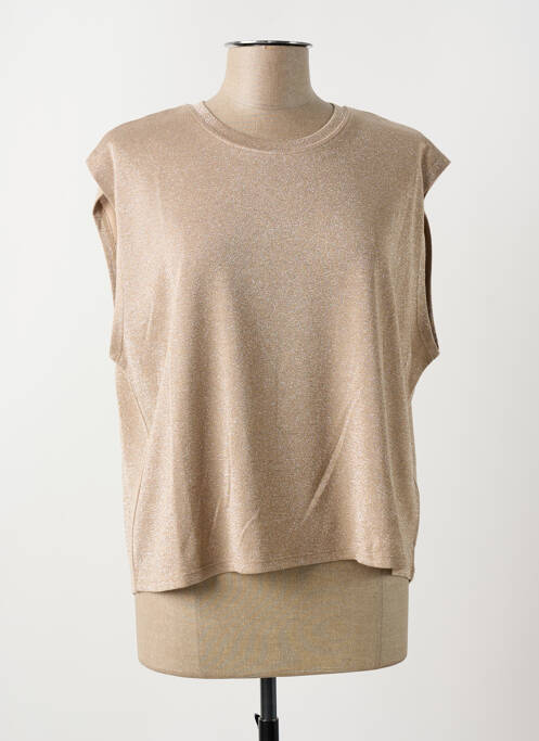 Top beige GRACE & MILA pour femme