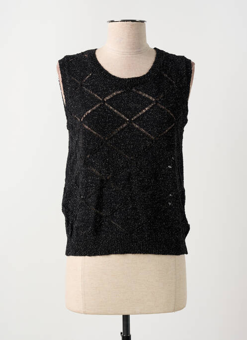 Top noir SEE U SOON pour femme