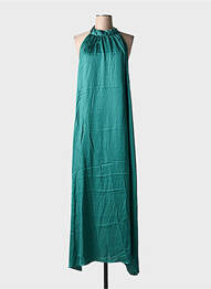 Robe longue sans manche sans manche vert GRACE & MILA femme