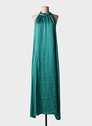 Robe longue sans manche sans manche vert GRACE & MILA femme