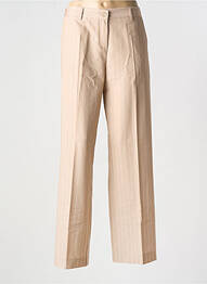 Pantalon droit stretch taille normale beige PAKO LITTO femme