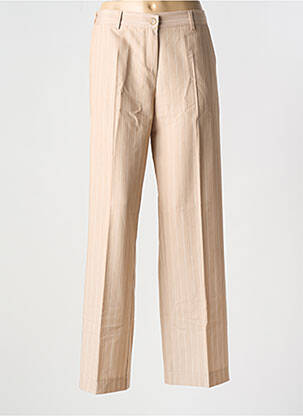 Pantalon droit stretch taille normale beige PAKO LITTO femme