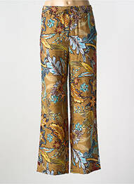 Pantalon droit tissage popeline taille normale marron PAKO LITTO femme