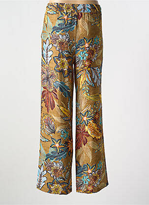 Pantalon droit tissage popeline taille normale marron PAKO LITTO femme