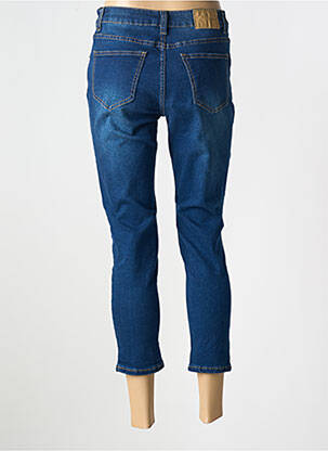 Jeans coupe slim stretch taille normale bleu BISCOTE femme
