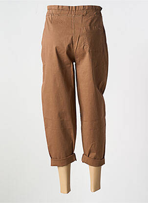 Pantalon 7/8 stretch taille normale marron PAKO LITTO femme