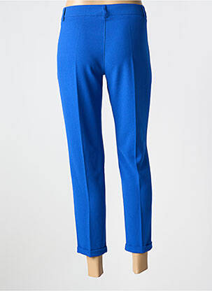 Pantalon 7/8 stretch taille normale bleu PAKO LITTO femme