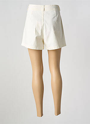 Short fermeture zippée sous rabat boutonné taille normale blanc GRACE & MILA femme