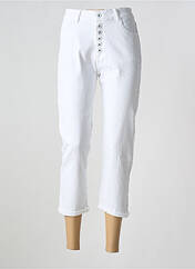 Jeans coupe slim blanc BISCOTE pour femme seconde vue