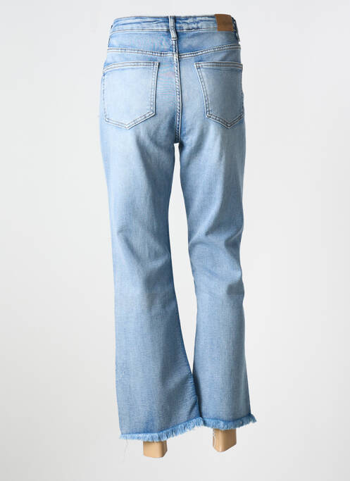 Jeans coupe droite stretch taille normale bleu BISCOTE femme