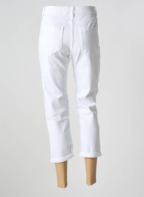 Jeans coupe slim blanc BISCOTE pour femme