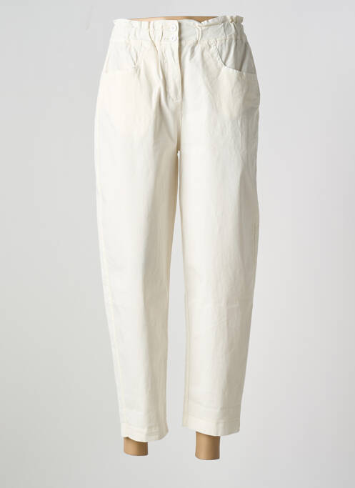 Pantalon 7/8 blanc PAKO LITTO pour femme