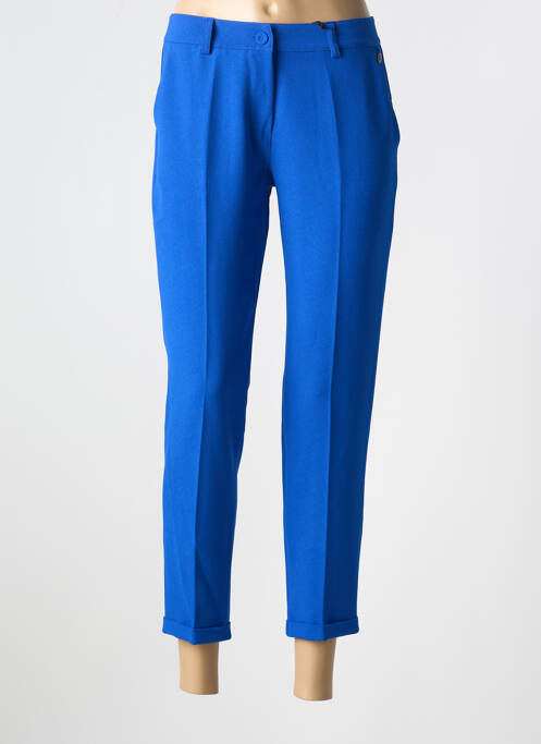 Pantalon 7/8 bleu PAKO LITTO pour femme