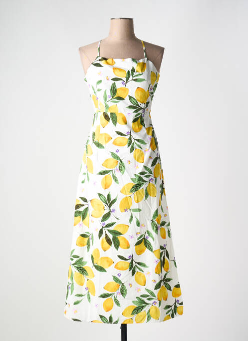 Robe mi-longue blanc GRACE & MILA pour femme