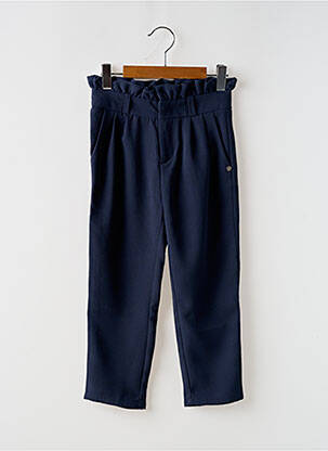 Pantalon droit poches taille ajustable bleu IKKS fille