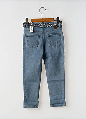 Jeans coupe slim stretch taille ajustable bleu IKKS fille