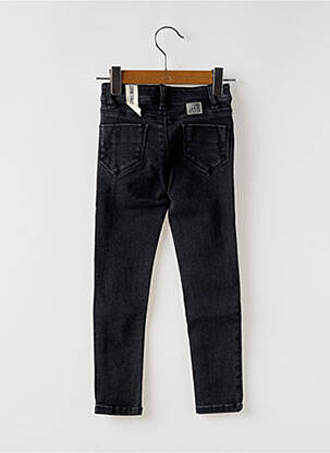 Jeans skinny stretch taille ajustable noir IKKS fille