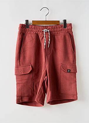 Short poches taille élastique rouge GARCIA garcon