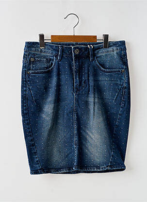 Jupe courte poches bleu GARCIA femme