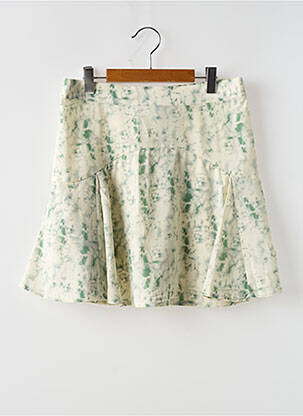 Jupe short tissage crêpe vert LE TEMPS DES CERISES fille