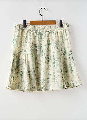 Jupe short tissage crêpe vert LE TEMPS DES CERISES fille