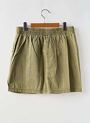 Jupe courte coupe droite vert GUESS fille