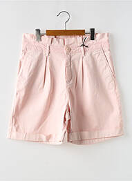Short fermeture zippée sous rabat boutonné taille normale rose IKKS femme