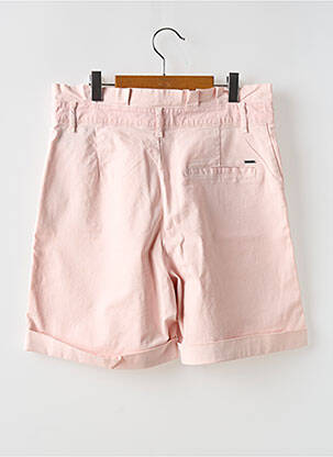 Short fermeture zippée sous rabat boutonné taille normale rose IKKS femme